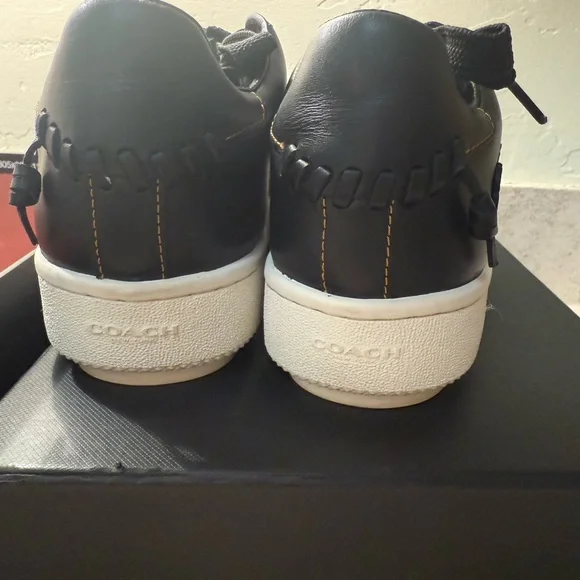 Coach Black Tea Rose Sneakers - Picture 6 of 10